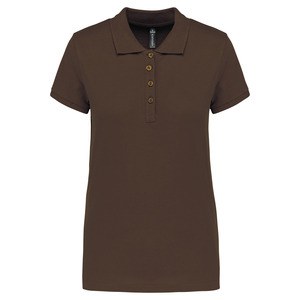 Kariban K255 - Ladies’ short-sleeved piqué polo shirt Chocolate