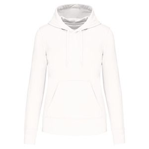 Kariban K4028 - Ladies' eco-friendly hooded sweatshirt White