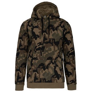 Kariban K476 - Men's hooded sweatshirt Olive Camouflage