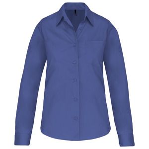 Kariban K542 - LADIES LONG SLEEVE EASY CARE COTTON POPLIN SHIRT