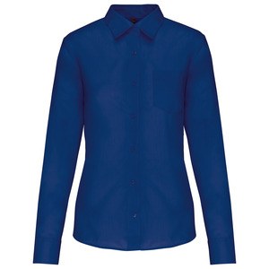 Kariban K549 - JESSICA - LADIES' LONG SLEEVE EASY CARE POLYCOTTON POPLIN SHIRT True Indigo