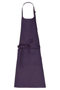 Kariban K8007 - Organic Cotton Apron with pocket Deep Plum