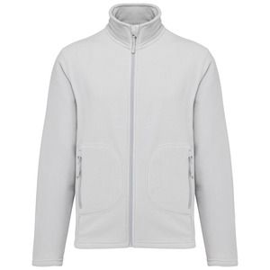 Kariban K9121 - Unisex eco-friendly micro-polarfleece jacket Snow Grey