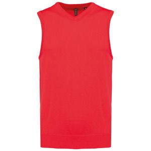 Kariban K969 - MEN'S SLEEVELESS JUMPER Red