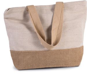 Kimood KI0258 - Rustic spirit tote shopping bag Rustic Natural / Natural