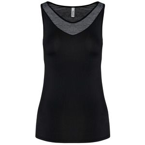 PROACT PA4031 - Ladies' two-tone padel tank top Black / Marl Dark Grey