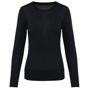 Kariban Premium PK901 - Ladies' crew neck Supima® jumper Black