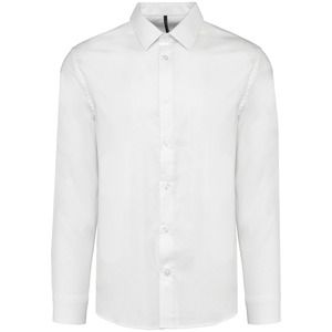 Kariban K595 - Men Long-Sleeved easy care Shirt without pocket White