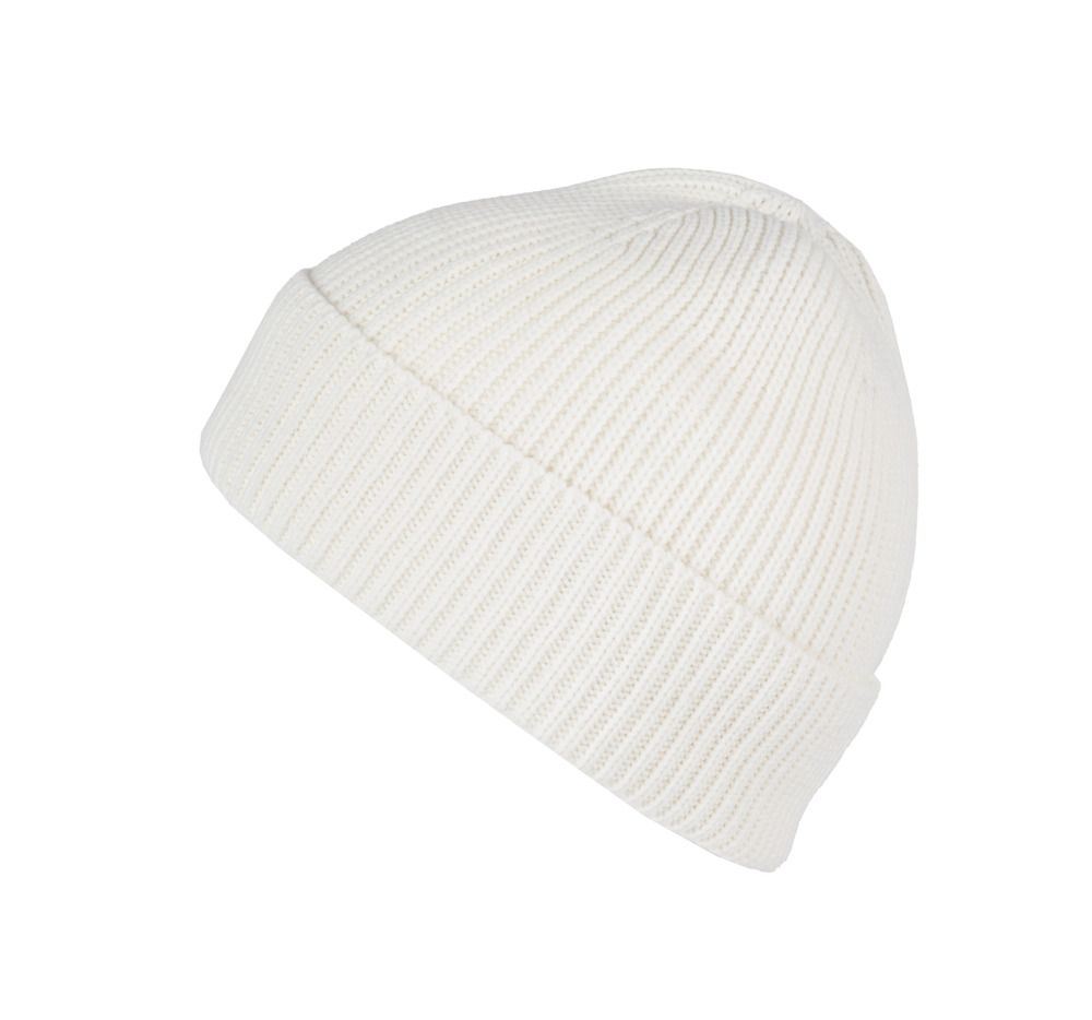 K-up KP950 - Ribbed beanie with turn-up