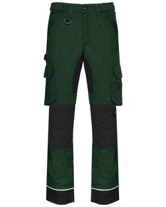 WK. Designed To Work WK743 - Men’s recycled performance work trousers Forest Green/Black