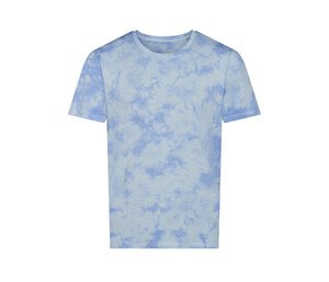 JUST T'S JT022 - Unisex tie-dye t-shirt Blue Cloud