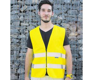 KORNTEX KX225 - SAFETY VEST WITH ZIPPER COLOGNE Yellow