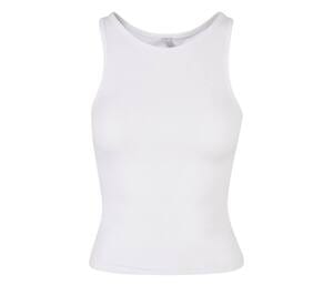 BUILD YOUR BRAND BY208 - LADIES RACER BACK TOP White