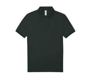 B&C BCU424 - Short-sleeved fine piqué poloshirt Dark Forest