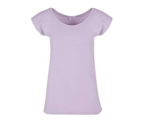 BUILD YOUR BRAND BYB013 - LADIES WIDE NECK TEE Lilac