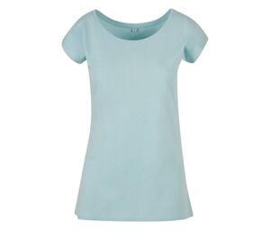 BUILD YOUR BRAND BYB013 - LADIES WIDE NECK TEE Ocean Blue