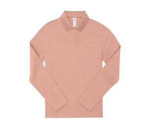 B&C BCW464 - Ladies' long sleeve 210 poloshirt Nude