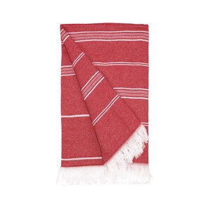 THE ONE TOWELLING OTRHA - RECYCLED HAMAM TOWEL Red