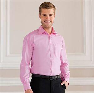 Russell Collection J936M - Long sleeve pure cotton easycare poplin shirt