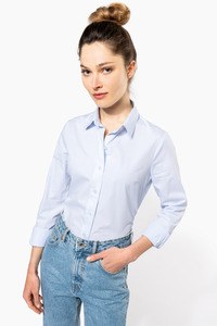 Kariban K510 - Ladies’ long-sleeved cotton poplin shirt