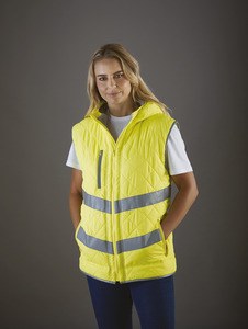 Yoko YHV007 - Hi-Vis Kensington hoodied gilet