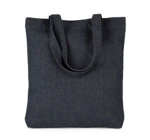 Kimood KI5228 - Recycled cotton denim look tote bag