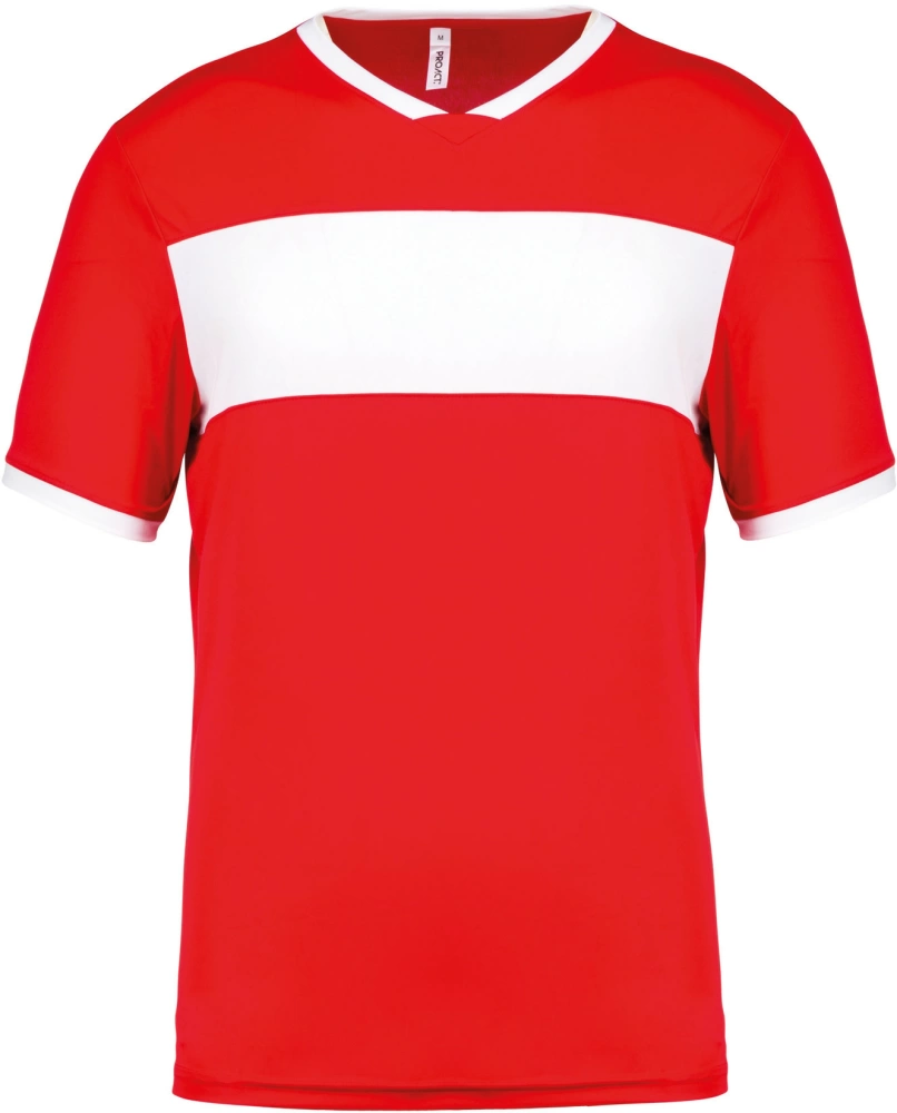 Adults' short-sleeved jersey - Sporty Red / White